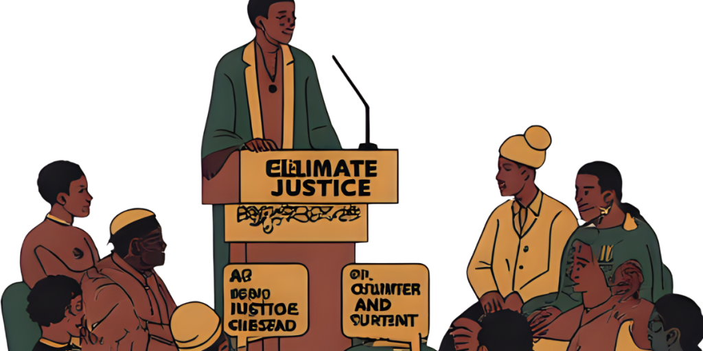 Africa Climate Justice: Powerful Demands Against Injustice Africa Climate Justice leaders addressing climate summit with urgent demands